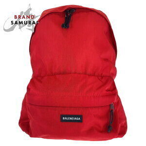 BALENCIAGA Explorer red black nylon backpack rucksack
